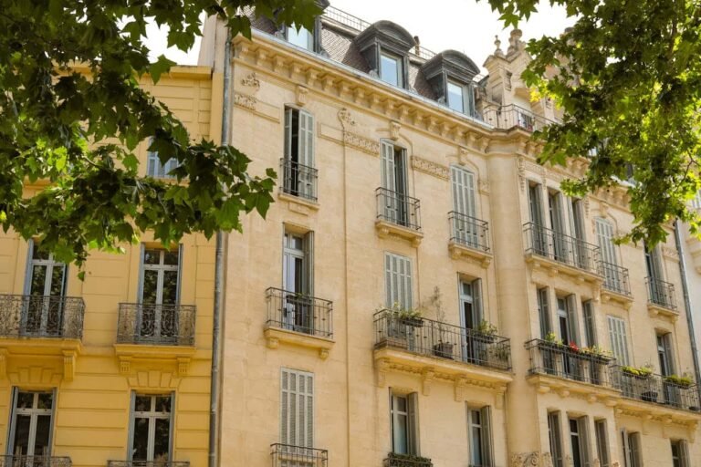 Typical Paris apartment buildings showing housing style and living costs in Paris, France